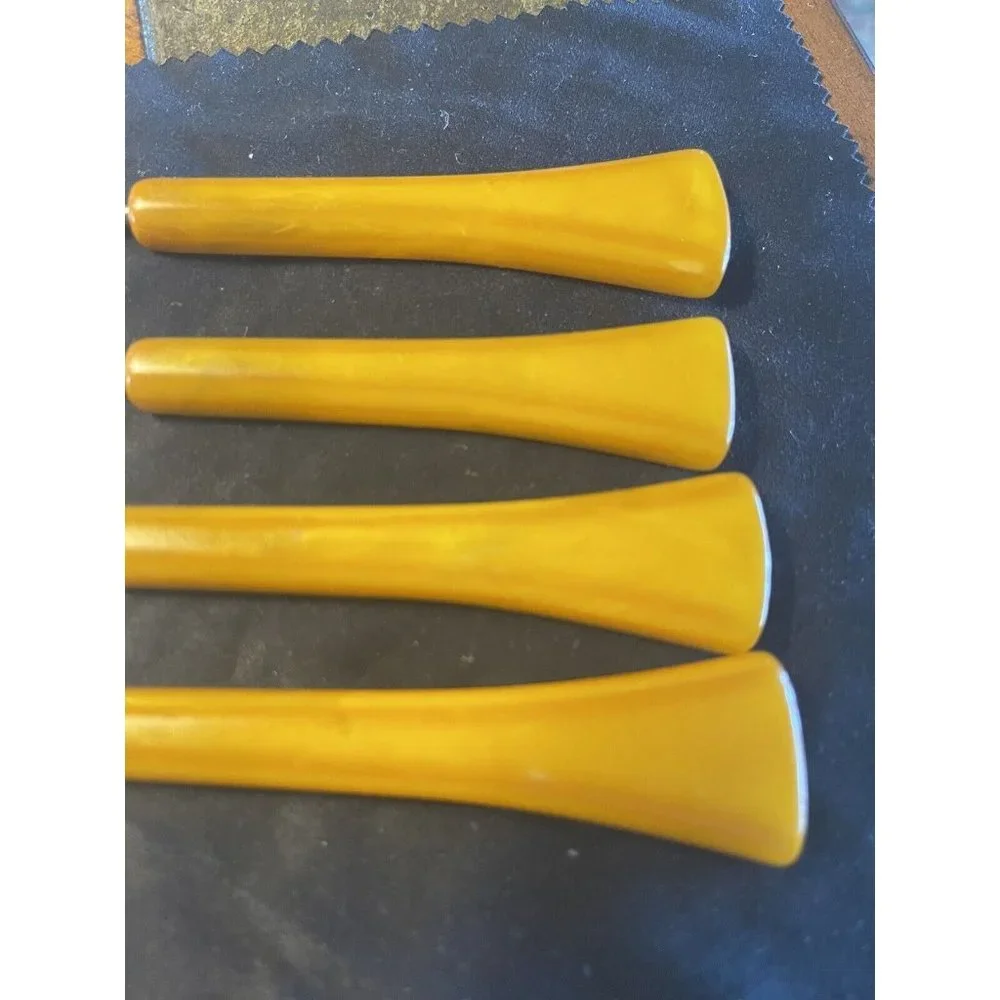 Egg Yolk Bakelite Four Piece Manicure Set